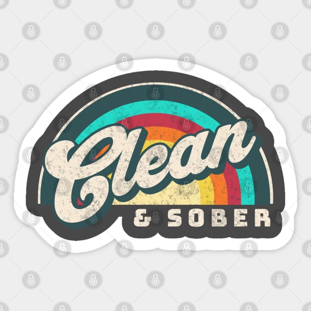 Clean & Sober Sticker by SOS@ddicted